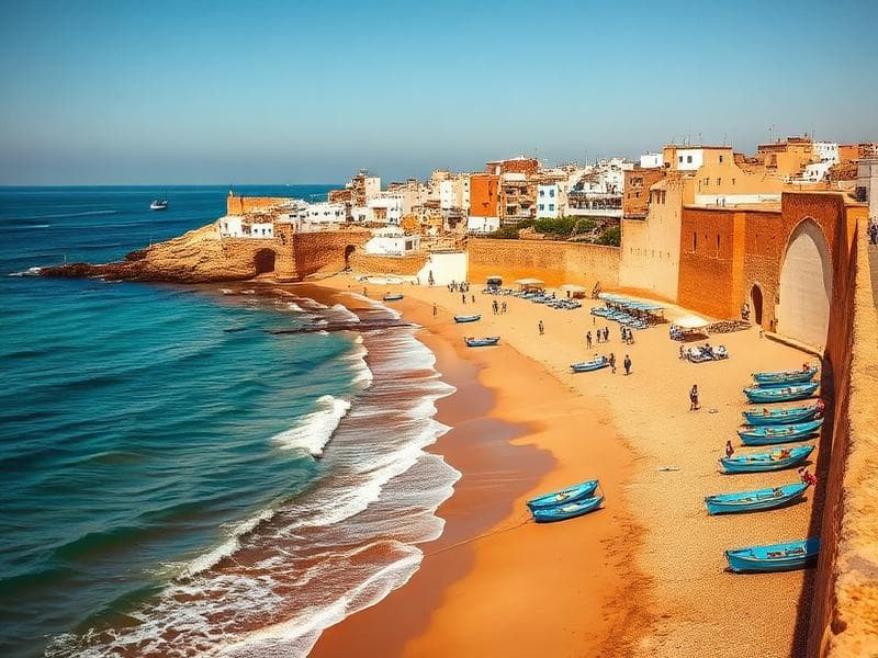 Essaouira - A windswept Atlantic port town beloved by surfers, artists, and seafood lovers.
